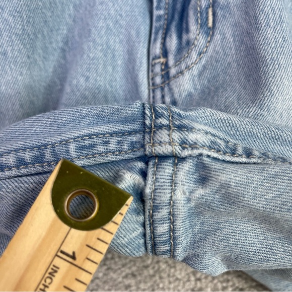 Hollister Jeans Women’s 24 Blue Baggy Wide Leg Ultra High Rise Light Wash Cotton - Picture 3 of 12